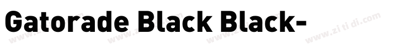 Gatorade Black Black字体转换